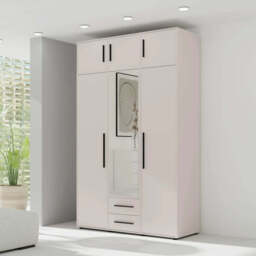 Maxione MX-12 Hinged Door Wardrobe 150cm - Cashmere 150cm - thumbnail 8
