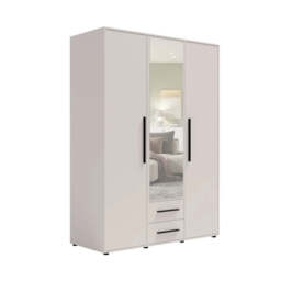 Maxione MX-12 Hinged Door Wardrobe 150cm - Cashmere 150cm - thumbnail 1