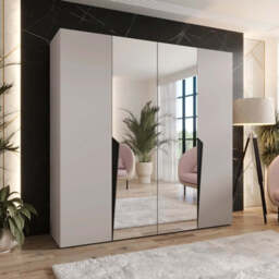Piano II Hinged Door Wardrobe 200cm - Black 200cm - thumbnail 4