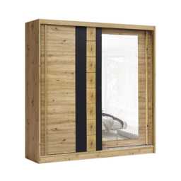 Avantgarde AV1 Sliding Door Wardrobe 200cm - Oak Artisan 200cm - thumbnail 2