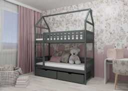 Wooden Bunk Bed Gaja With Storage - Pine Foam/Bonnell Mattresses - thumbnail 8