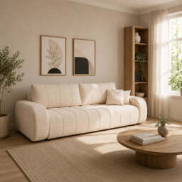 Sofa Bed Baloo - 248cm 105cm Brown 25 - thumbnail 2
