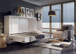CP-06 Horizontal Wall Bed Concept 90cm - White Gloss 90 x 200cm - thumbnail 6