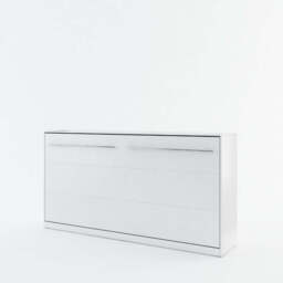 CP-06 Horizontal Wall Bed Concept 90cm - White Gloss 90 x 200cm - thumbnail 2