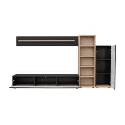 "Silk III Entertainment Unit For TVs Up To 55"" - Anthracite 240cm" - thumbnail 3
