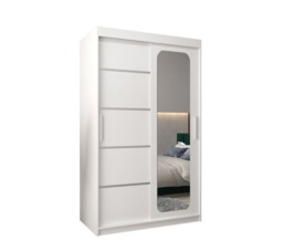Uppsala V2 Sliding Door Wardrobe 120cm - White 120cm - thumbnail 7