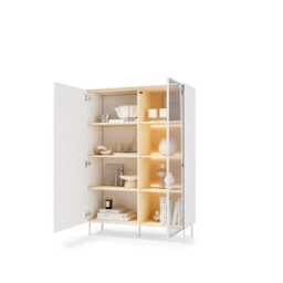 Liba Display Cabinet 110cm - White 110cm - thumbnail 5