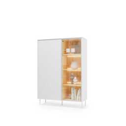 Liba Display Cabinet 110cm - White 110cm - thumbnail 3
