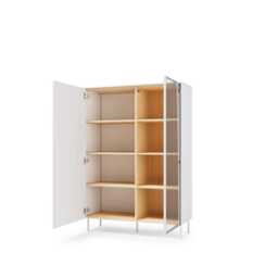 Liba Display Cabinet 110cm - White 110cm - thumbnail 4