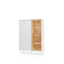 Liba Display Cabinet 110cm - White 110cm - thumbnail 2