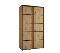 Cannes IV Sliding Door Wardrobe 130cm - Oak Artisan 130cm - thumbnail 5