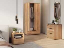 Tokyo 23 Bedside Table 45cm - Oak Mauvella 45cm - thumbnail 6