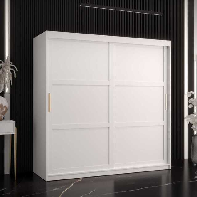 Ramiro I Sliding Door Wardrobe 180cm - White 180cm - image 1