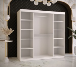 Ramiro I Sliding Door Wardrobe 180cm - White 180cm - thumbnail 8