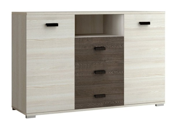Nelly Sideboard Cabinet 135cm - Oak Silver 135cm - image 1