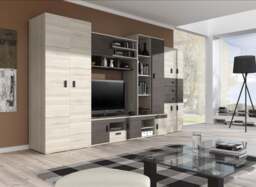 Nelly Sideboard Cabinet 135cm - Oak Silver 135cm - thumbnail 2