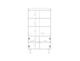 Vasina 06 Bookcase 80cm - Oak Castello 80cm - thumbnail 6