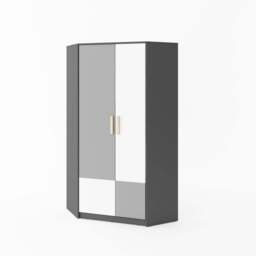 Pok PO-01 Corner Wardrobe 95cm - Grey Matt 95cm - thumbnail 1