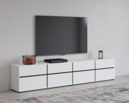 Kross 40 TV Cabinet 225cm - White 225cm - thumbnail 6