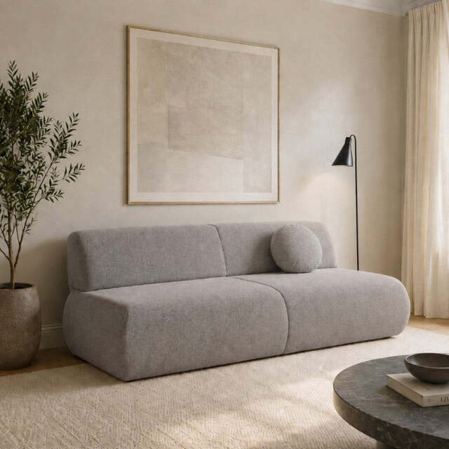 Sofa Bed Puente - 214cm 100cm Ash-Grey 03 - image 1