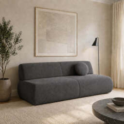 Sofa Bed Puente - 214cm 100cm Ash-Grey 03 - thumbnail 6