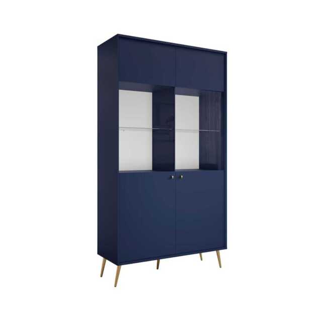 Rose Tall Display Cabinet 106cm - Blue 106cm - image 1