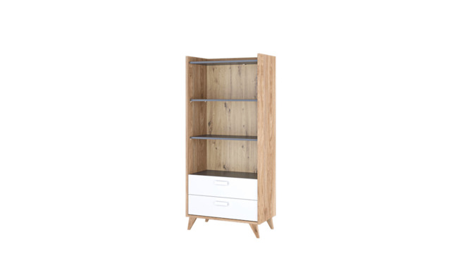Mood MD-03 Bookcase 72cm - Oak Castello 72cm - image 1