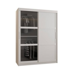 Parma III Sliding Door Wardrobe 150cm - Black 150cm - thumbnail 3