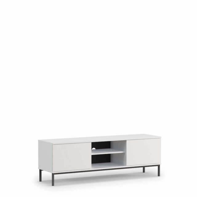 Querty 05 TV Cabinet 150cm - White Matt 150cm - image 1