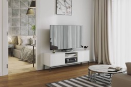 Querty 05 TV Cabinet 150cm - White Matt 150cm - thumbnail 6