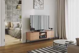 Querty 05 TV Cabinet 150cm - White Matt 150cm - thumbnail 4