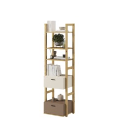 Lenny LY-03 Bookcase 51cm - Oak Artisan 51cm - thumbnail 3