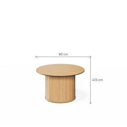 Rotto RT-08 Coffee Table 80cm - Oak Vincenza 80cm - thumbnail 3