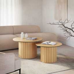 Rotto RT-08 Coffee Table 80cm - Oak Vincenza 80cm - thumbnail 4