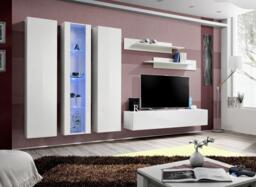 "Fly C4 Entertainment Unit For TVs Up To 65"" - White 310cm"