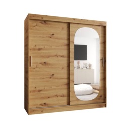 Royal Sliding Door Wardrobe 180cm - White 180cm - thumbnail 7