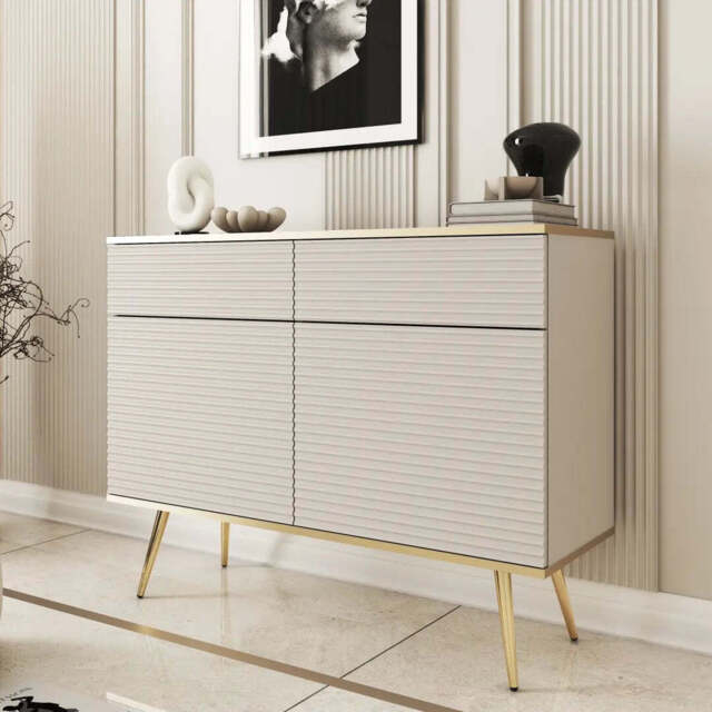 Moro Sideboard Cabinet 107cm - Beige 107cm - image 1