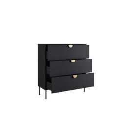 Mond Chest Of Drawers 100cm - Black 100cm - thumbnail 3