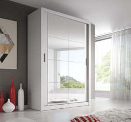 Arti 19 - 2 Sliding Door Wardrobe 120cm - White Matt 120cm