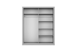Arti 19 - 2 Sliding Door Wardrobe 120cm - White Matt 120cm - thumbnail 6