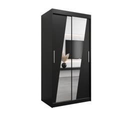 Rhomb Sliding Door Wardrobe 100cm - Oak Artisan 100cm - thumbnail 7