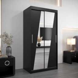 Rhomb Sliding Door Wardrobe 100cm - Oak Artisan 100cm - thumbnail 6