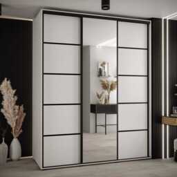 Cannes V Sliding Door Wardrobe 190cm - Oak Artisan 190cm - thumbnail 8