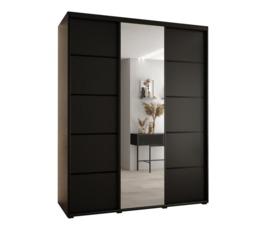 Cannes V Sliding Door Wardrobe 190cm - Oak Artisan 190cm - thumbnail 3