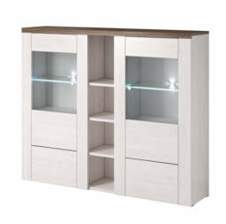 Larona 46 Display Cabinet 155cm - Oak Riviera 155cm - thumbnail 6