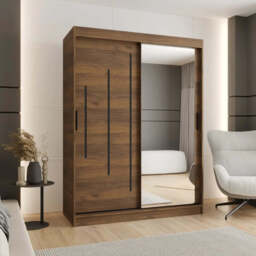 Rubino Y2 Sliding Door Wardrobe 150cm - Cashmere 150cm - thumbnail 2