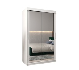 Tokyo III Sliding Door Wardrobe 120cm - Black 120cm - thumbnail 3