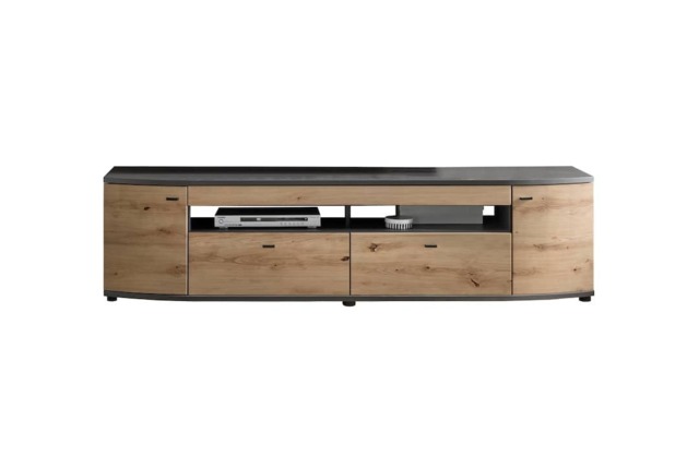 Dera 04 TV Cabinet 200cm - Oak Artisan 200cm - image 1