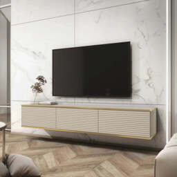 Moro Floating TV Cabinet 175cm - White 175cm - thumbnail 2