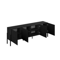 Jukon 25 TV Cabinet 204cm - White 204cm - thumbnail 8